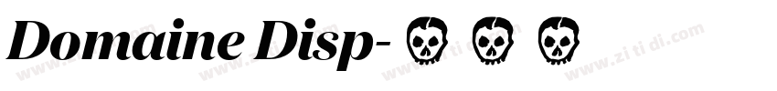 Domaine Disp字体转换